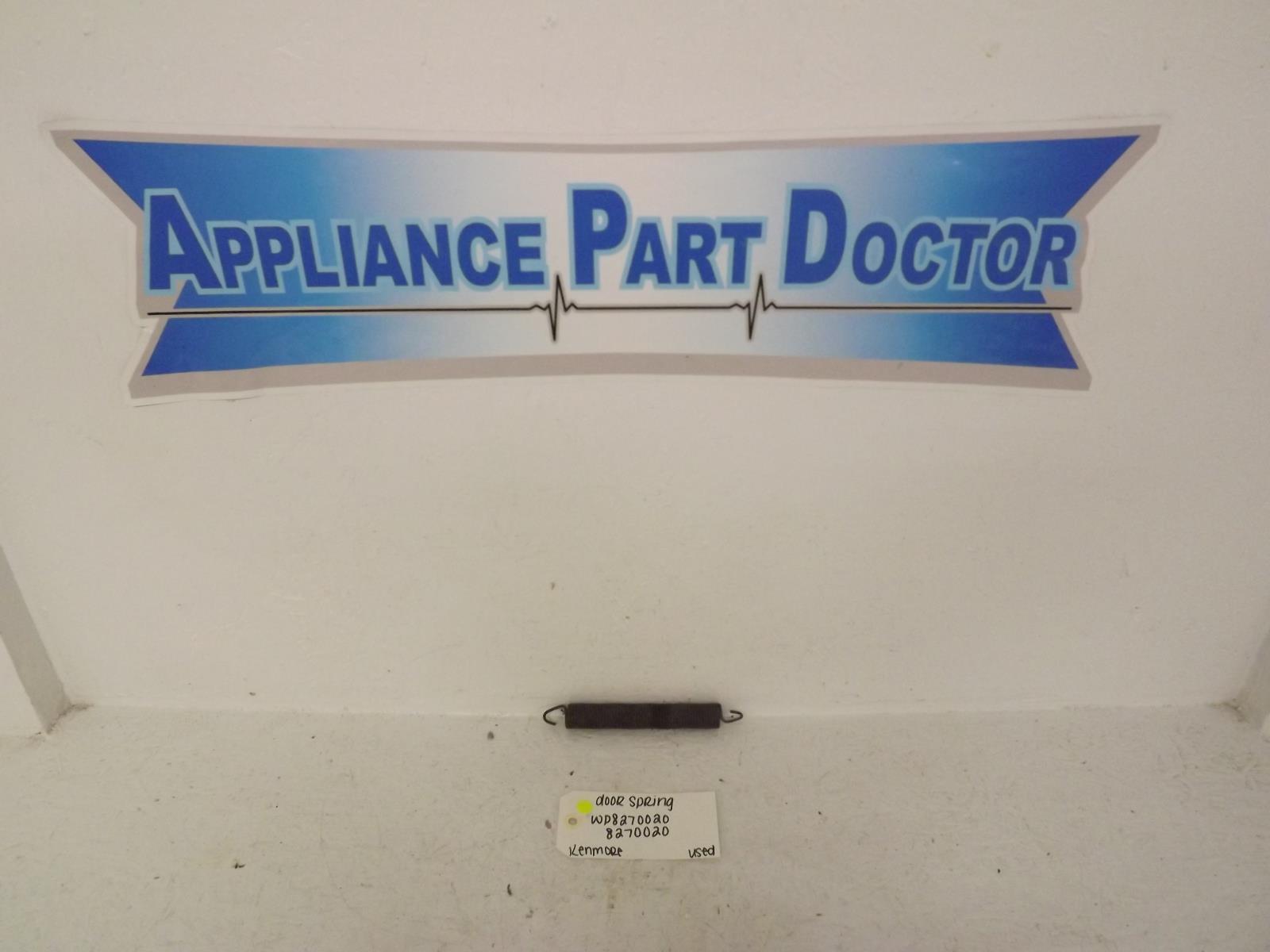 Kenmore Dishwasher WP8270020 8270020 Door Spring Used Kenmore Dishwasher WP8270020 8270020 Door Spring Used